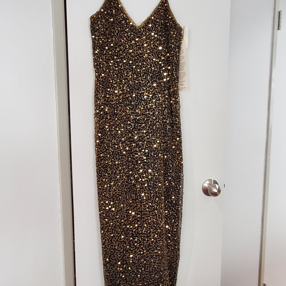 Sequined Evening Gown